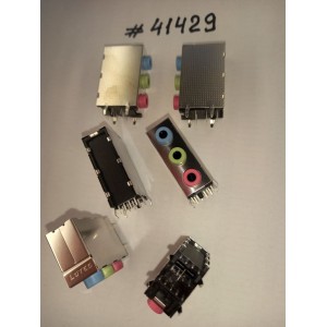 Разъём Audio JACK 3IN1 AZALIA B/L/P (Asus p/n: 12014-00190200) LOTES ABA-JAK-025-K10