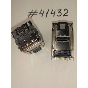 Разъём Combo POF+HDMI+DisplayPort CON 42P R/A DIP (Asus p/n: 12G240404201) FOXCONN QJ11191-CFS3-4F