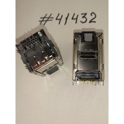 Разъём Combo POF+HDMI+DisplayPort CON 42P R/A DIP (Asus p/n: 12G240404201) FOXCONN QJ11191-CFS3-4F