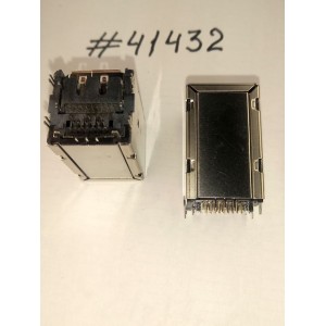 Разъём Combo POF+HDMI+DisplayPort CON 42P R/A DIP (Asus p/n: 12G240404201) FOXCONN QJ11191-CFS3-4F