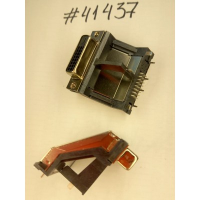 Разъём DVI CON 24P G/F H-R WO/S R/A (Asus p/n: 12010-00034300) ASTRON 256F024-0N023D-R