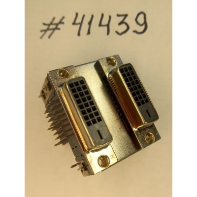 Разъём DUAL DVI-D 24P+24P BEVEL DIP/S (Asus p/n: 12010-00150100) NTK 21019040356