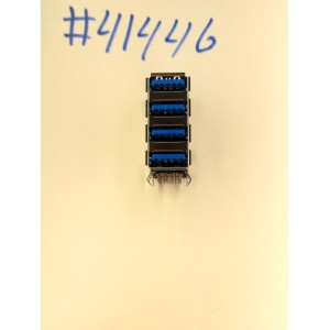 Разъём USB3.0 CON 4X9PIN QUAD STACK (Asus p/n: 12G135110360) FOXCONN UEA1112C-QSD6-4F