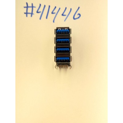 Разъём USB3.0 CON 4X9PIN QUAD STACK (Asus p/n: 12G135110360) FOXCONN UEA1112C-QSD6-4F