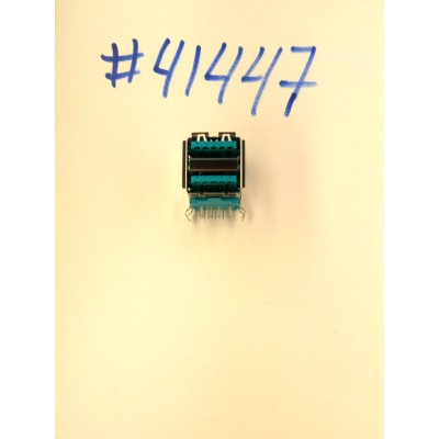 Разъём USB3.1 CON 2X9P G/F DUAL R/A DIP (Asus p/n: 12013-00120100) LOTES AUSB0108-K010C10