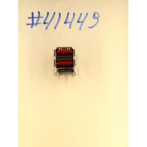 Разъём USB3.1 CON 2X9P G/F RED DUAL (Asus p/n: 12013-00120400) FOXCONN UAA1111-841H2-4H