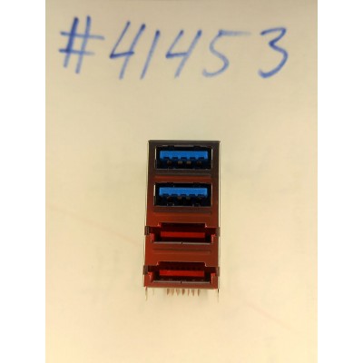 Разъём Combo 2E-SATA+2USB 32P S/T DIP (Asus p/n: 12014-00470000) LOTES ABA-USB-117-P05