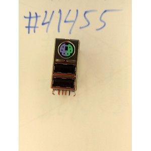Разъём Combo JACK MINI DIN/USBX2 R/A GR/PU (Asus p/n: 12G14201114A) LINGYANG DIN-604B-11W28A