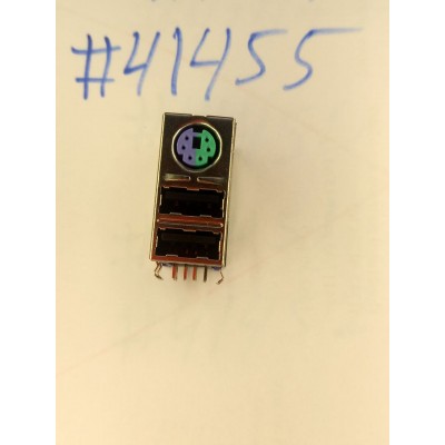 Разъём Combo JACK MINI DIN/USBX2 R/A GR/PU (Asus p/n: 12G14201114A) LINGYANG DIN-604B-11W28A