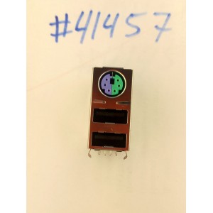 Разъём Combo JACK MINI DIN/USBX2 R/A GR/PU (Asus p/n: 12G14201114P) FOXCONN/UB11121-HSD8-4F Разъём Combo JACK MINI DIN/USBX2 R/A GR/PU (Asus p/n: 12G14201114P) FOXCONN/UB11121-HSD8-4F