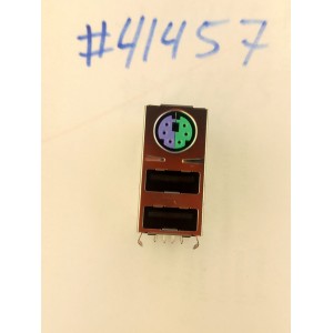 Разъём Combo JACK MINI DIN/USBX2 R/A GR/PU (Asus p/n: 12G14201114P) FOXCONN/UB11121-HSD8-4F Разъём Combo JACK MINI DIN/USBX2 R/A GR/PU (Asus p/n: 12G14201114P) FOXCONN/UB11121-HSD8-4F