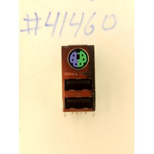 Разъём Combo JACK MINI DIN/USBX2 R/A GR/PU (Asus p/n: 12G142011147) LOTES ABA-USB-017-K09