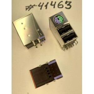 Разъём Combo JACK MINI DIN/USBX2 14P R/A D (Asus p/n: 12014-00370100) LY GZ5041B-B059-MMA3ZDB-1