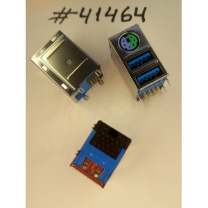 Разъём Combo MINI DIN+2USB3.0 24P R/A (Asus p/n: 12014-00520100) LOTES ABA-USB-087-K08