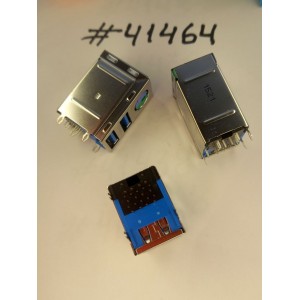 Разъём Combo MINI DIN+2USB3.0 24P R/A (Asus p/n: 12014-00520100) LOTES ABA-USB-087-K08