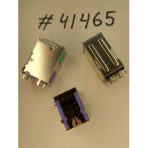 Разъём MINI DIN 6P,STACK W/O SPRING (Asus p/n: 12G14103306L) FOXCONN MH11061-P34-4F <G> 