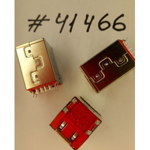 Разъём JACK STACK USB2/ESATA_15P RED (Asus p/n: 12G14201115P) LOTES ABA-USB-041-K09
