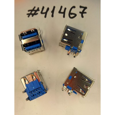 Разъём USB3.0 CON 2X9P 30U 2MM R/A DIP (Asus p/n: 12013-00030200) FOXCONN UEA1112C-8SS8-4F