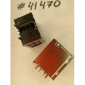 Разъём Combo MODULAR JACK USB/LAN W/LED TRA (Asus p/n: 12G14263322R) FOXCONN JFM38U1M-21A4-4F