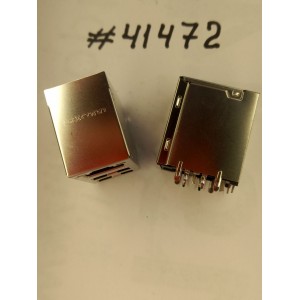 Разъём Combo MODULAR JACK USB/LAN W/LED TRA (Asus p/n: 12G14283322T) FOXCONN JFM38U1M-F1GC-4F