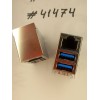 Разъём Combo JACK USB3/LAN G/F LED GIGA TRA (Asus p/n: 12014-00061400) FOXCONN JFM38U1M-B3VL-4F