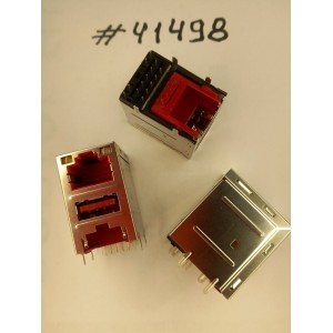 Разъём Combo LAN+USB3.1 23P 30U RED (Asus p/n: 12014-00800100) LOTES AJKM0013-K002C10 (H-R) Разъём Combo LAN+USB3.1 23P 30U RED (Asus p/n: 12014-00800100) LOTES AJKM0013-K002C10 (H-R)