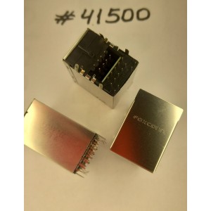 Разъём Combo JACK USB/LAN G/F LED GIGA TRA (Asus p/n: 12014-00061500) FOXCONN JFM38U1M-F1GL-4F Разъём Combo JACK USB/LAN G/F LED GIGA TRA (Asus p/n: 12014-00061500) FOXCONN JFM38U1M-F1GL-4F