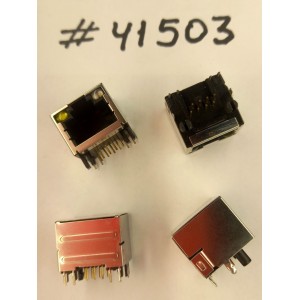 Разъём LAN JACK 12P G/F W/LED WO/TRA (Asus p/n: 12014-00680200) LINGYANG RJ1065S-L801-8C00B5B
