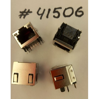 Разъём MODULAR JACK 8P8C,BI-COLOR/W (Asus p/n: 12G142020084) FOXCONN JM37115-LAFF-4F