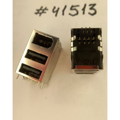 Разъём Combo MODULAR JACK USB/1394,W/S,G/F (Asus p/n: 12G142017063) LOTES KU2415BA3L <G>