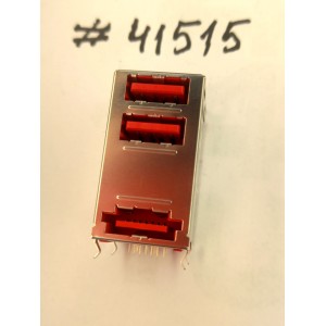 Разъём Combo JACK STACK USB2/ESATA_15P (Asus p/n: 12G14201115G) LOTES ABA-USB-034-K03 Разъём Combo JACK STACK USB2/ESATA_15P (Asus p/n: 12G14201115G) LOTES ABA-USB-034-K03