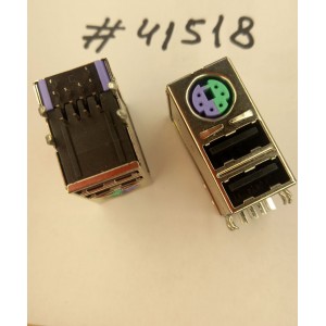 Разъём Combo JACK MINI DIN/USBX2 R/A GR/PU (Asus p/n: 12G14201114V) LINGYANG GZ5040B-B059-B0AB2SB