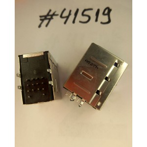 Разъём Combo JACK MINI DIN/USBX2 14P R/A (Asus p/n: 12G14201114M) FOXCONN UB11123-HFD9-4F