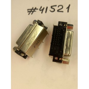 Разъём DVI CON 24P G/F 4GND W/S F BLK (Asus p/n: 12010-00032800) COMPUPACK ACNDV310025-001