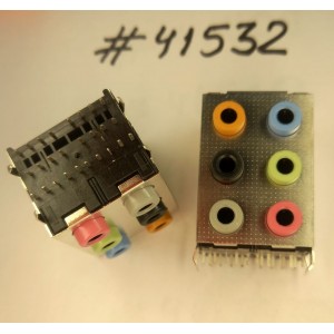 Разъём Audio JACK 6P 6IN1 BTXE (Asus p/n: 12G140401060) LOTES ABA-JAK-026-K07