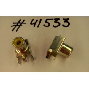 Разъём RCA JACK 4P DIP,YELLOW (Asus p/n: 12G14301104G) PINREX 999-11-050046