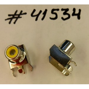 Разъём RCA JACK 4P DIP,YELLOW (Asus p/n: 12G14301104S) LINGYANG RX-1003L-31P04A 