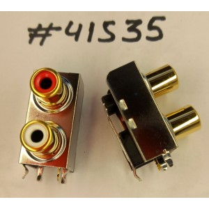 Разъём RCA JACK 3P 2IN1 STACK SHIELD (Asus p/n: 12G14301303N) LINGYANG RX-2013L-11515A