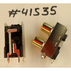 Разъём RCA JACK 3P 2IN1 STACK SHIELD (Asus p/n: 12G14301303N) LINGYANG RX-2013L-11515A