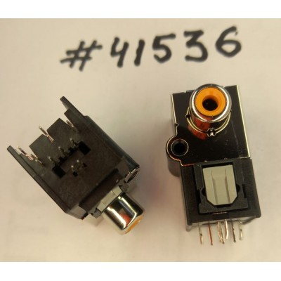 Разъём OPTICAL/RCA JACK 5P TRAN W/P (Asus p/n: 12G14602605R) FOXCONN 2F12TC1-FR58-4F