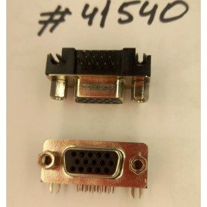 Разъём DB-15F VGA DDC CONN 15P3R G/F F BLK R/A (Asus p/n: 12010-00020500) LINGYANG VDS044W-B001-15C3F2B