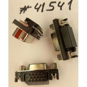 Разъём DB-15F VGA DDC CONN 15P3R G/F,F BLACK R/A (Asus p/n: 12010-00020100) FOXCONN DZ11AA1-24A1-4F