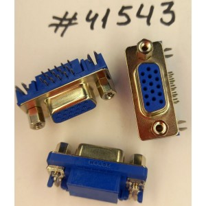 Разъём DB-15F VGA DDC CONN 15P3R (BLUE) S.B W/SC (Asus p/n: 12G10115015T) FOXCONN DZ11AA1-25A1-4F