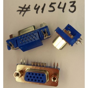Разъём DB-15F VGA DDC CONN 15P3R (BLUE) S.B W/SC (Asus p/n: 12G10115015T) FOXCONN DZ11AA1-25A1-4F