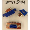 Разъём DB-15F VGA D-SUB 15P3R R/A F DIP BLUE (Asus p/n: 12010-00046100) LY VDS044W-B007-04A3WLB