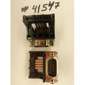 Разъём DB-9M COM D-SUB 9P G/F M H-R BLK/U R/A (Asus p/n: 12010-00011800) FOXCONN DT10R31-B4E9B-4F