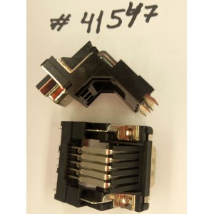 Разъём DB-9M COM D-SUB 9P G/F M H-R BLK/U R/A (Asus p/n: 12010-00011800) FOXCONN DT10R31-B4E9B-4F