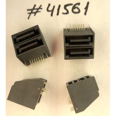 Разъём SATA CON 14P G/F D-G R/A DIP (Asus p/n: 12015-00101400) PINREX 771-86-14SG30