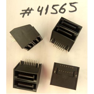 Разъём SATA CON 14P G/F BLK R/A DIP (Asus p/n: 12015-00101900) PINREX 771-86-14SB30