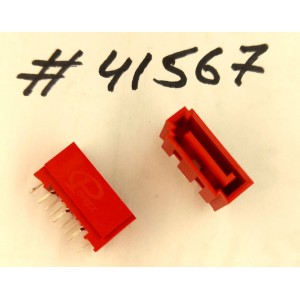 Разъём SATA CON 7P DIP SHIELD RED (Asus p/n: 12G15705007U) PINREX 770-83-07SR29